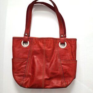 Fossil Red Leather Bag